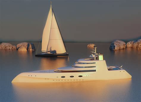 Superyacht Kokomo And Motoryacht A D Models Behance