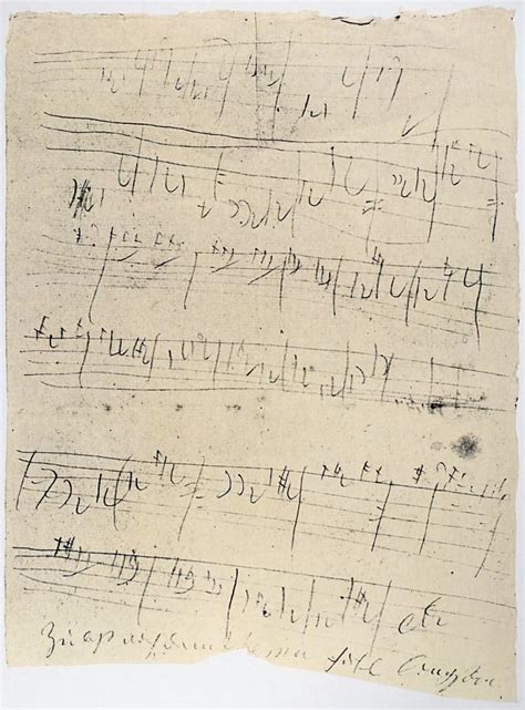 Beethoven Manuscript 1826 Nsketches For Ludwig Van BeethovenS Quarteto