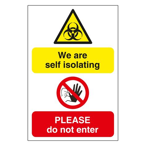 We Are Self Isolating Please Do Not Enter Sign Coronavirus Cork Sign