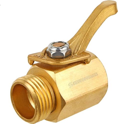 Haus And Garten Heavy Duty 3 4 Brass Garden Hose Shut Off