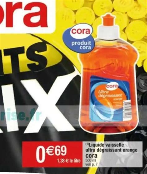 Promo Liquide Vaisselle Ultra D Graissant Orange Chez Cora