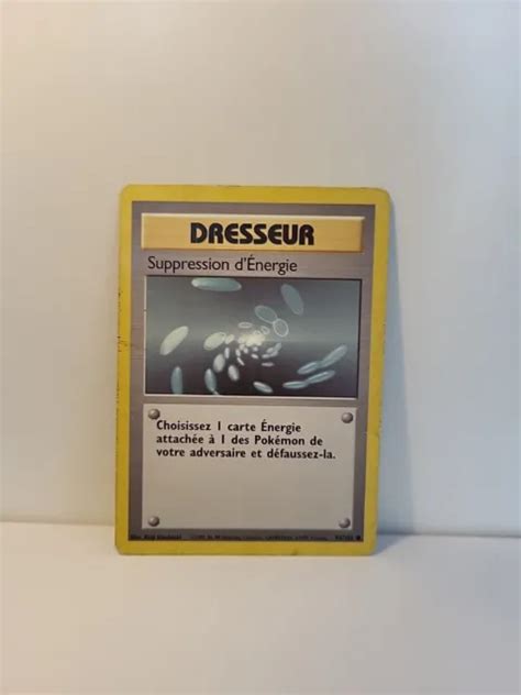 B1 CARTE POKÉMON Dresseur Suppression d Énergie 92 102 EUR 9 90