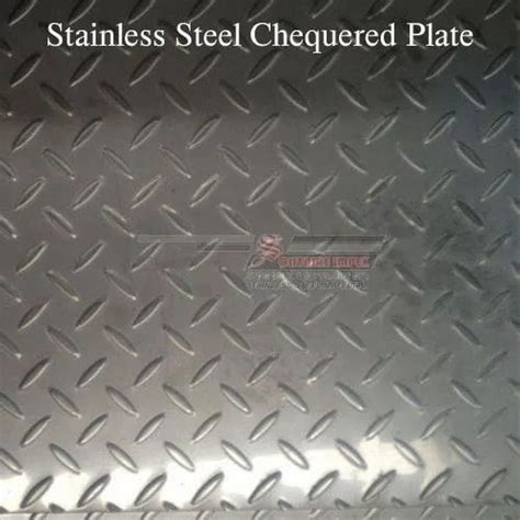 Stainless Steel 304 Checkered Plate Thickness 0 1 6mm At Rs 290 Kg