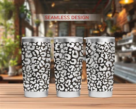 Leopard Print Tumbler Laser Svg Leopard Print 20oz Tumbler Full Wrap