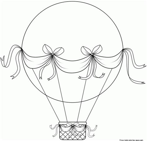 Hot Air Balloon Template Free Printable