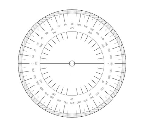 Premium Vector Protractor Angles Measuring Tool Round 360 Protractors Scale And 180 Degrees