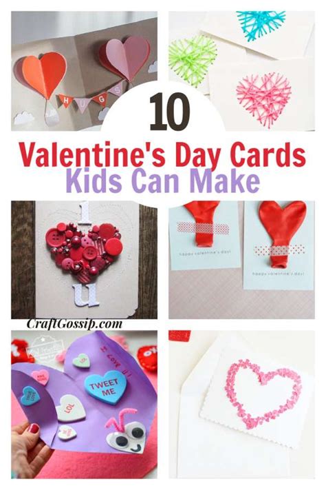 10 Handmade Valentines Day Cards for Kids to Make – Craft Gossip