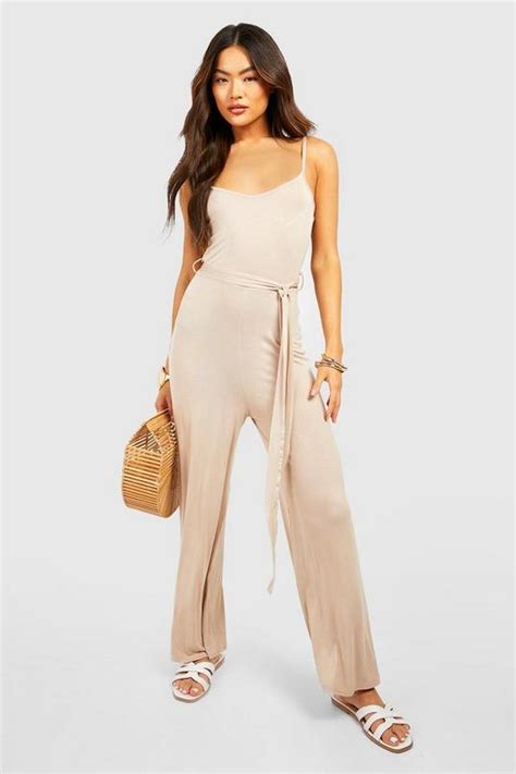 Strappy Culotte Jumpsuit Boohoo