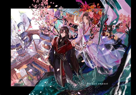 Hua Cheng And Xie Lian Tian Guan Ci Fu Drawn By Hozuhakusai Danbooru