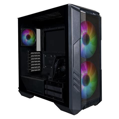 Cooler Master Mastercase H Argb Pc Case With Dual Mm Fans For