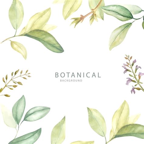 Premium Vector Botanical Background