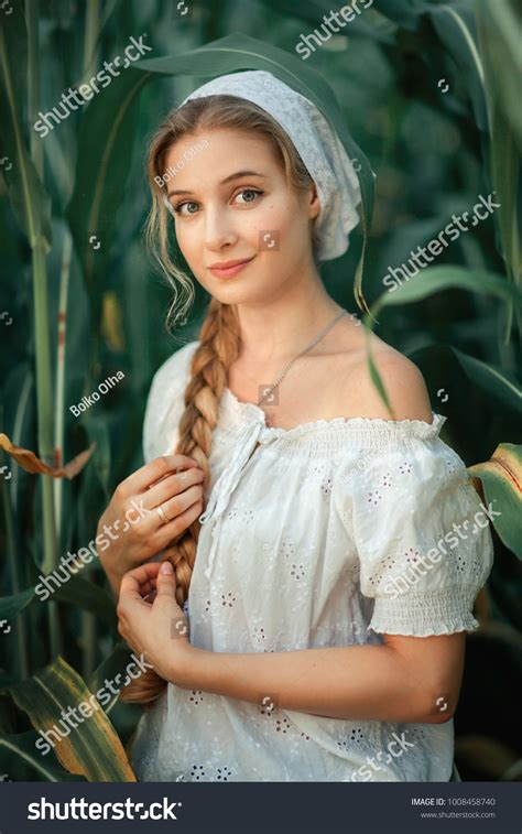 Beautiful Girl Long Blonde Braid Hair Stock Photo 1008458740 Shutterstock