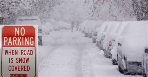 Newark Officials Warn Of Season S First Major Snowfall Issue Code