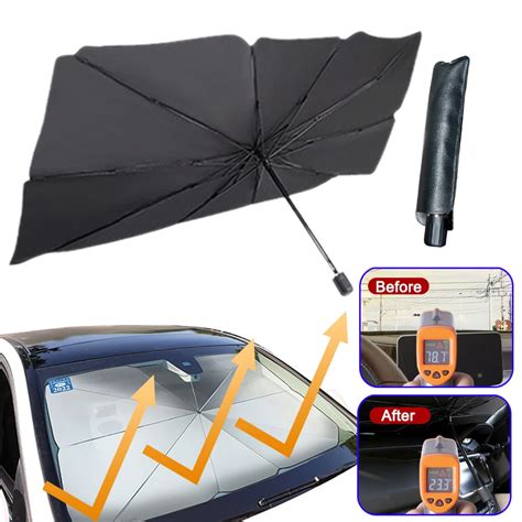 Parasol plegable para parabrisas de coche protección UV aislamiento