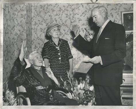 1957 Press Photo Cong James Bowler Taking Oath Historic Images