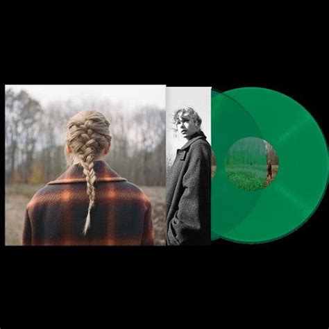 Taylor Swift Evermore Explicit Green Vinyl Lp Deluxe Edition