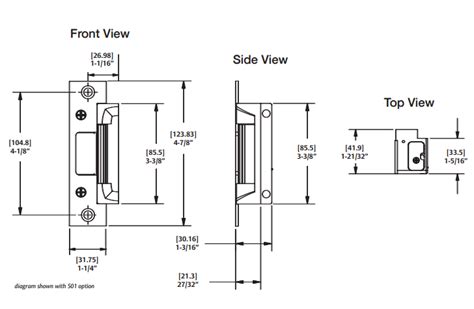 5000C 630 Hes Electric Strike Complete Kit For Cylindrical 54 OFF