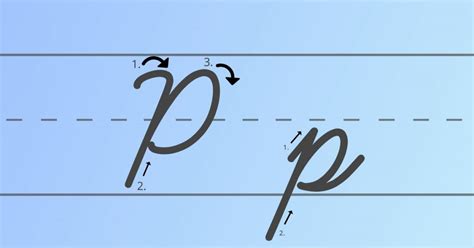 How To Draw A Letter P In Cursive / A Letter P In Ornamental Script ...