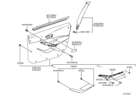 Panel Assembly Front Door Trim Right Hand