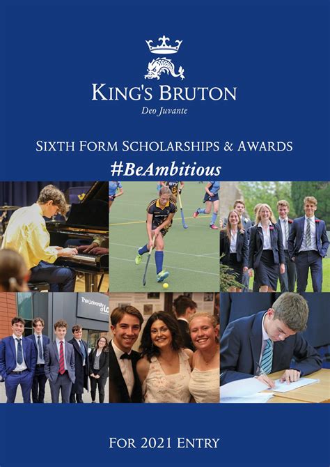 Sixth Form Scholarships Awards Leaflet 2021 By King S Bruton Issuu