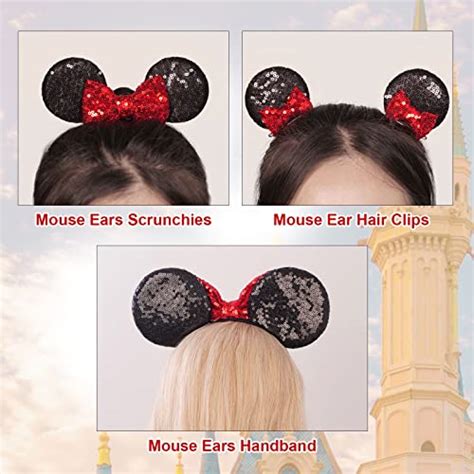 Poise3EHome 1 Diadema De Orejas De Minnie Mouse Para Mujeres Y Madres