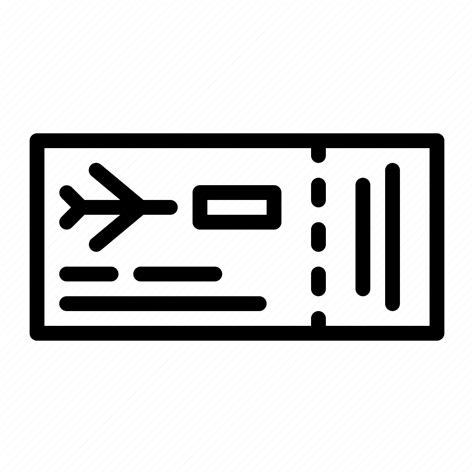 Airplane Flight Plane Ticket Travel Icon Download On Iconfinder