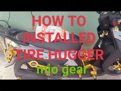 HOW TO INSTALLED TIRE HUGGER Mio Gear Plug And Play YouTube