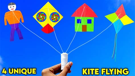 4 Unique Kite Flying How To Make Kite Patang Kese Banate Hai