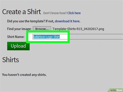 Cómo crear una camisa en ROBLOX con imágenes wikiHow