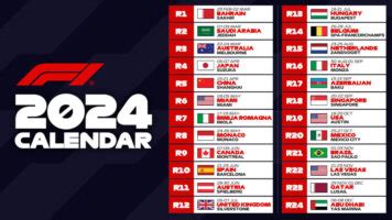 Formula 1 Announces Calendar For 2024 Formula One World Championship