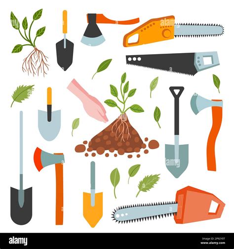 Vector gardening tools set Stock Vector Image & Art - Alamy