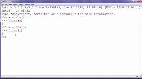 How To Use Function Abs In Python Absolute Value Function In Python 3 Youtube