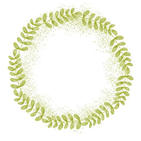 Beautiful Circle Leaf Frame For Invitation Design Leaf Frames