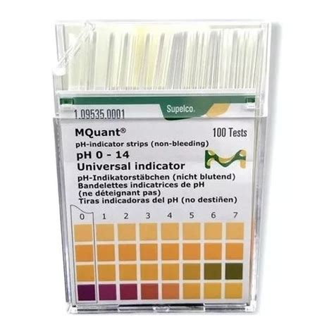 Fita Papel Indicador Ph 0 A 14 Merck Mquant 100 Testes C Nf