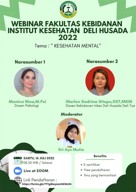 Webinar Kesehatan Dengan Tema Kesehatan Mental Institut Kesehatan