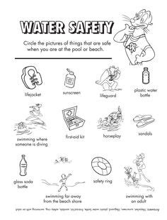 1000+ images about Water safety on Pinterest | Safety, Kids worksheets and Water