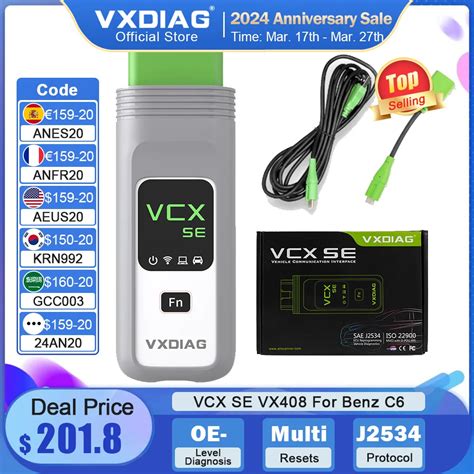 VXDIAG VCX SE Para Benz Obd2 Esc Ner Profesional Herramienta Mec Nica