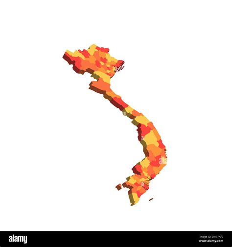 Vietnam Political Map Of Administrative Divisions Provinces And