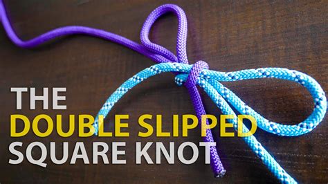 How To Tie The DOUBLE SLIPPED SQUARE KNOT BEND In 60 SECONDS How To