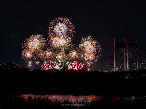 東京競馬場花火大会『東京sugoi花火2023「yuming 50th Anniversary 〜真夏の夜の夢〜」』を多摩川対岸から見る