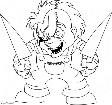 Chucky Gratis Para Colorear