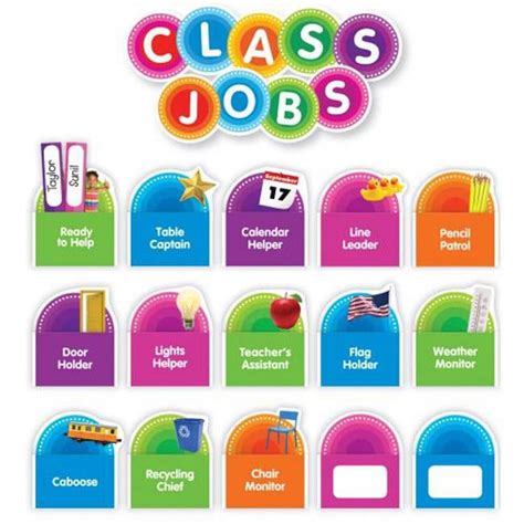 Tape It Up Class Jobs Bulletin Board Set 88 Pieces Walmart