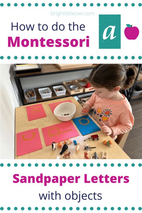 Montessori Sandpaper Letters And Objects Printable Activities For