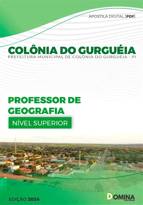 Apostila Pref Col Nia Do Gurgu Ia Pi Professor Geografia