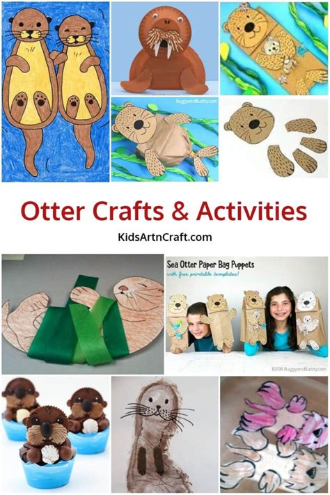 Otter Crafts And Activities For Kids Kids Art And Craft