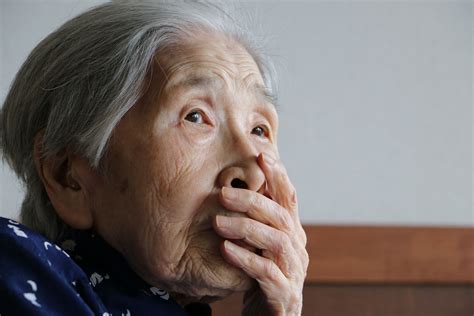 In Japan China Korea Elderly People Above 70 Years Of Age Are