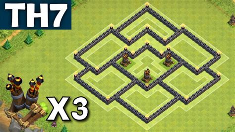 TH7 Farming Base WITH 3 AIR DEFENCES UPDATE Town Hall 7 Coc - Clash of ...