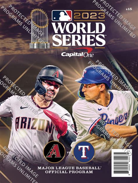 World Series Alcs Nlcs Program Set Rangers Diamondbacks