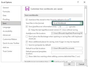 AutoSave In Excel How To Turn On Turn Off Recover File