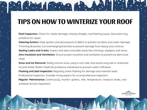 Tips On How To Winterize Your Roof Huntsville Roofing Solutions